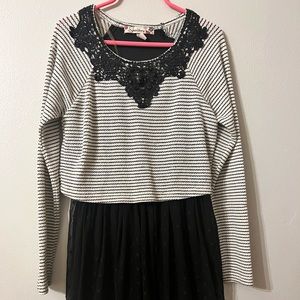 Black and White Party Dress